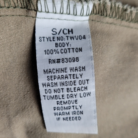 CI SONO Utility Jacket Outerwear Sleeveless Camo Military Button Down Zip Up - Picture 13 of 13